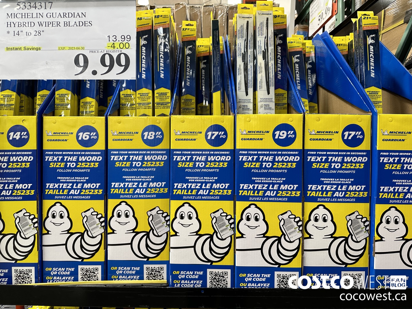 5334317 MICHELIN GUARDIAN HYBRID WIPER BLADES 14