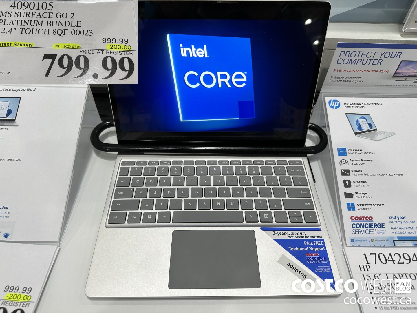 4090105 MS SURFACE GO 2 PLATINUM BUNDLE 12.4