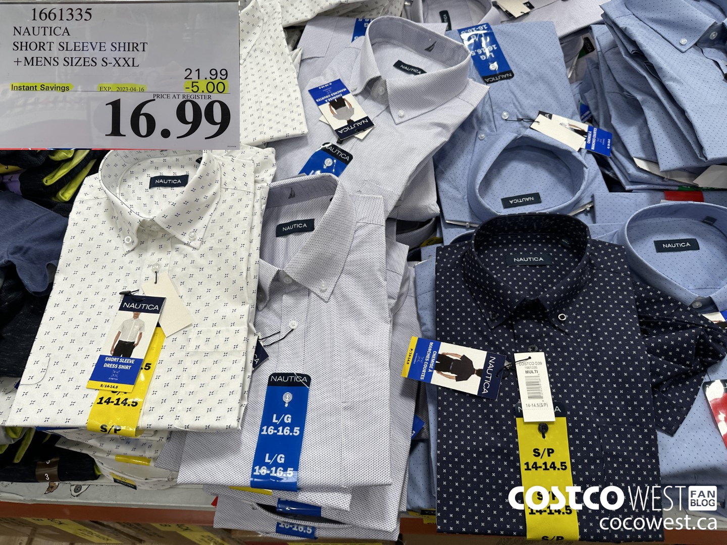 1661335 NAUTICA SHORT SLEEVE SHIRT MENS SIZES S-XXL ($5.00 INSTANT SAVINGS EXPIRES ON 2023-04-16) $16.99