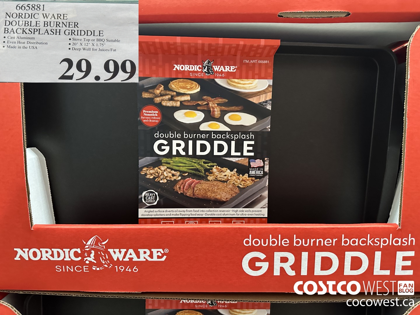 Nordic Ware Double Backsplash Griddle