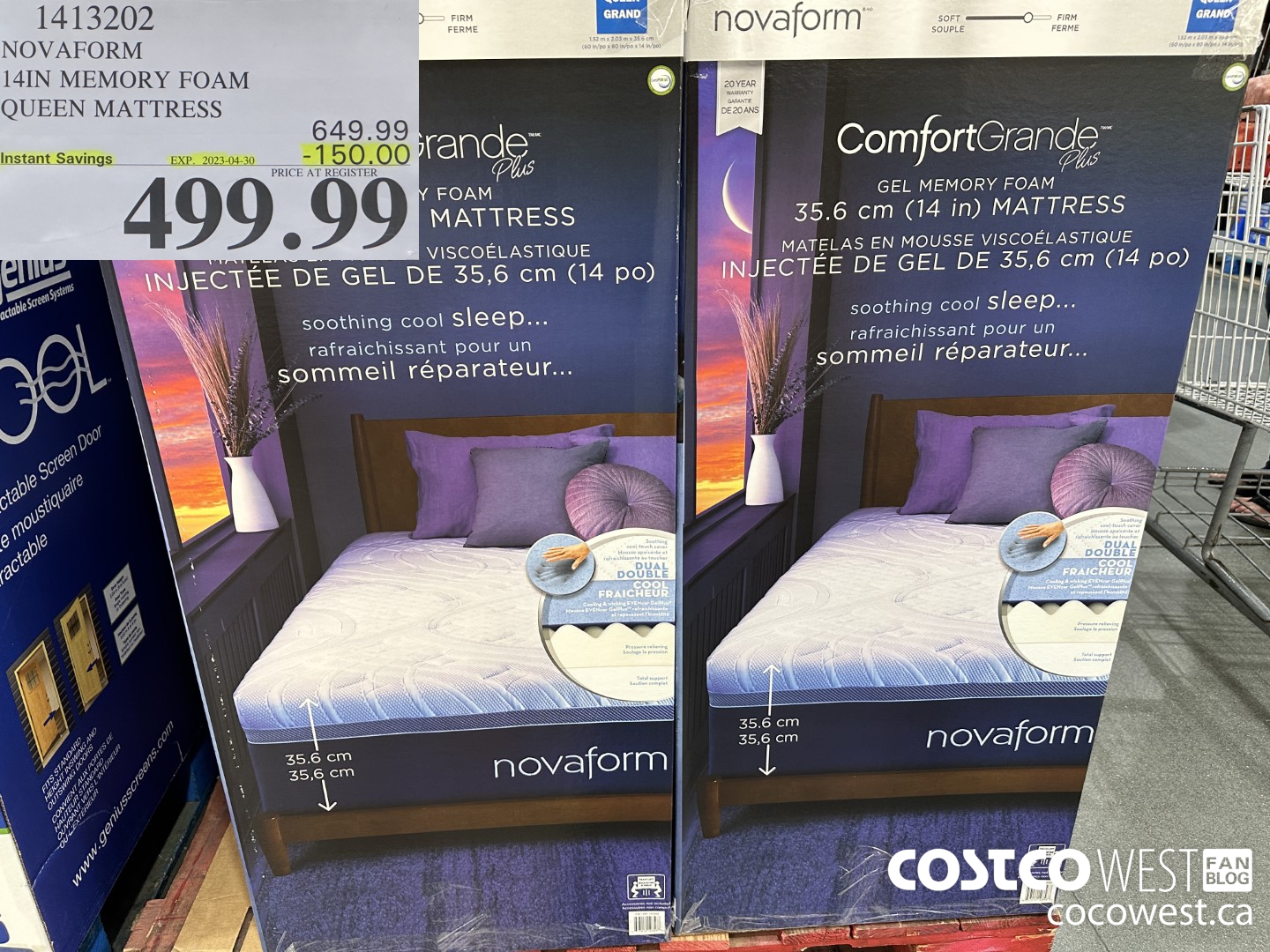 Weekend Update Costco Sale Items For Apr 7 9 2023 For BC AB MB   NOVAFORM COMFORTGRANDE PLUS QUEEN MATTRESS 20230407 120078 