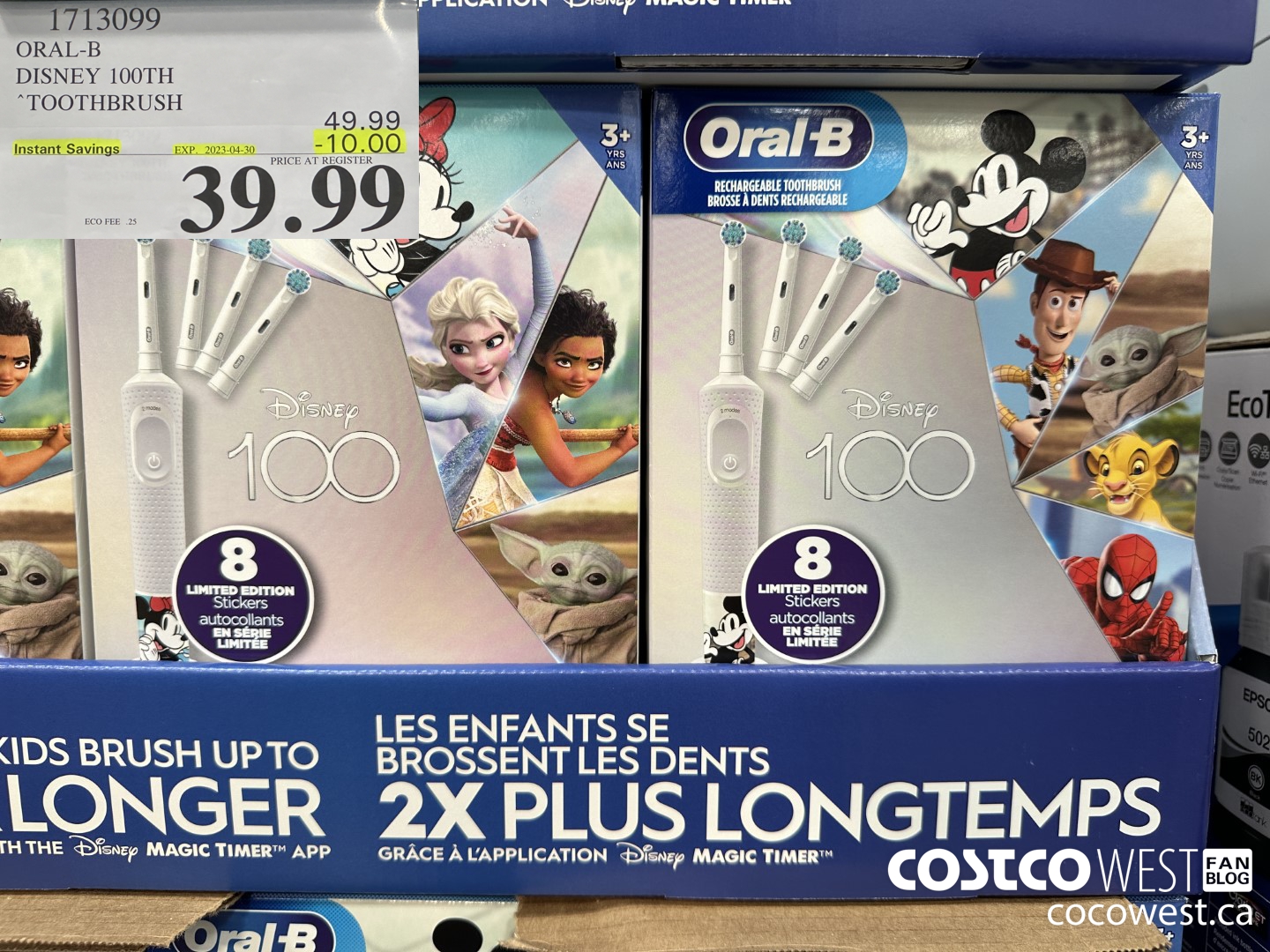 1713099 ORAL-B DISNEY 100TH TOOTHBRUSH ($10.00 INSTANT SAVINGS EXPIRES ON 2023-04-30) $39.99