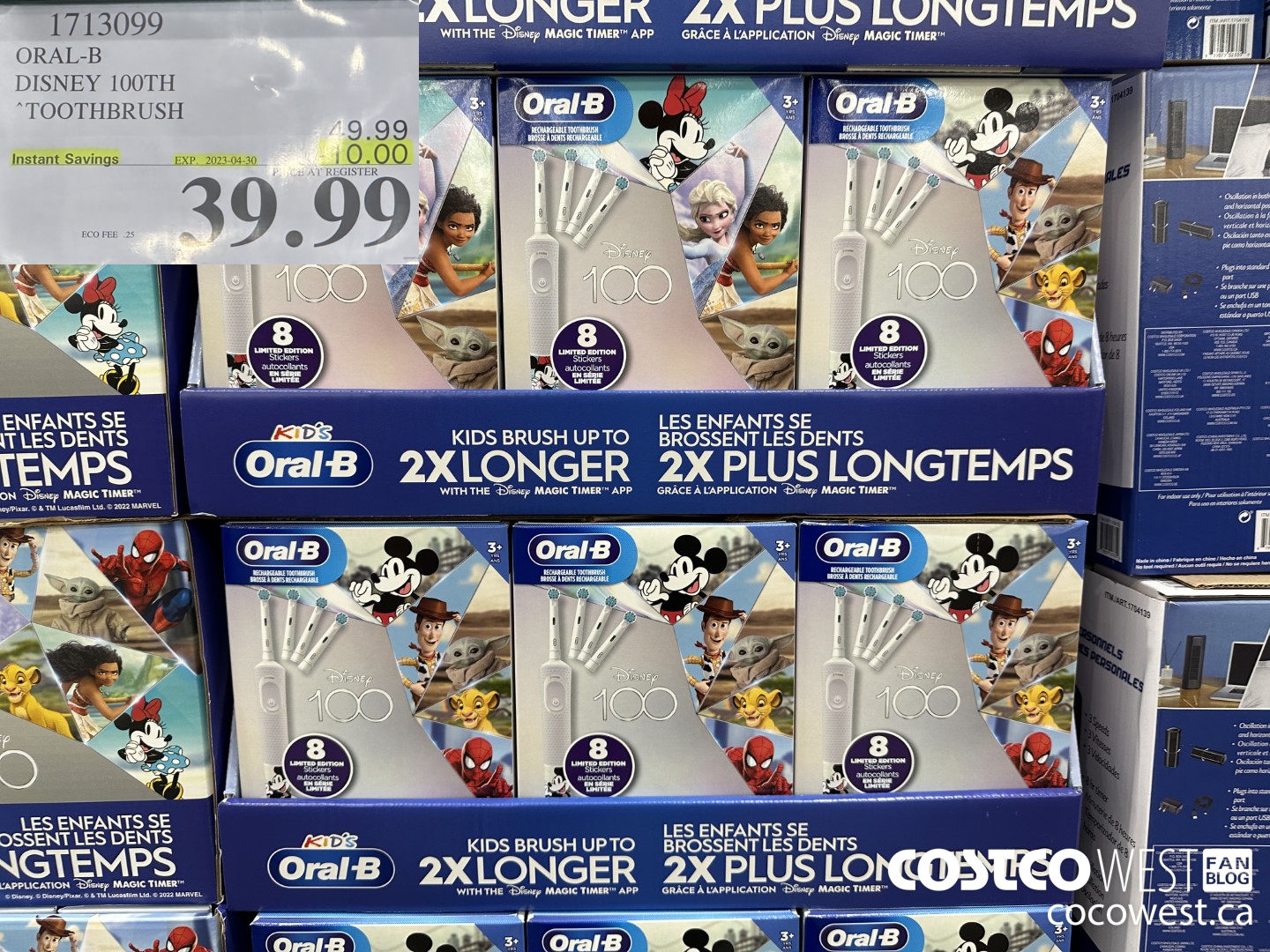 1713099 ORAL-B DISNEY 100TH TOOTHBRUSH ($10.00 INSTANT SAVINGS EXPIRES ON 2023-04-30) $39.99