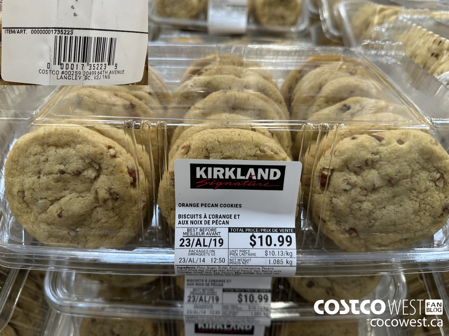 1735223 ORANGE PECAN COOKIES $10.99