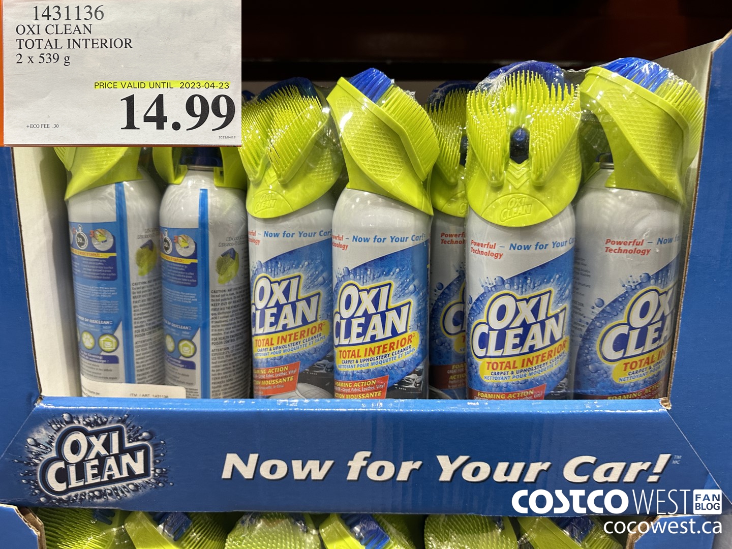1431136 OXI CLEAN TOTAL INTERIOR 2 x 539 g (EXPIRES ON 2023-04-23) $14.99
