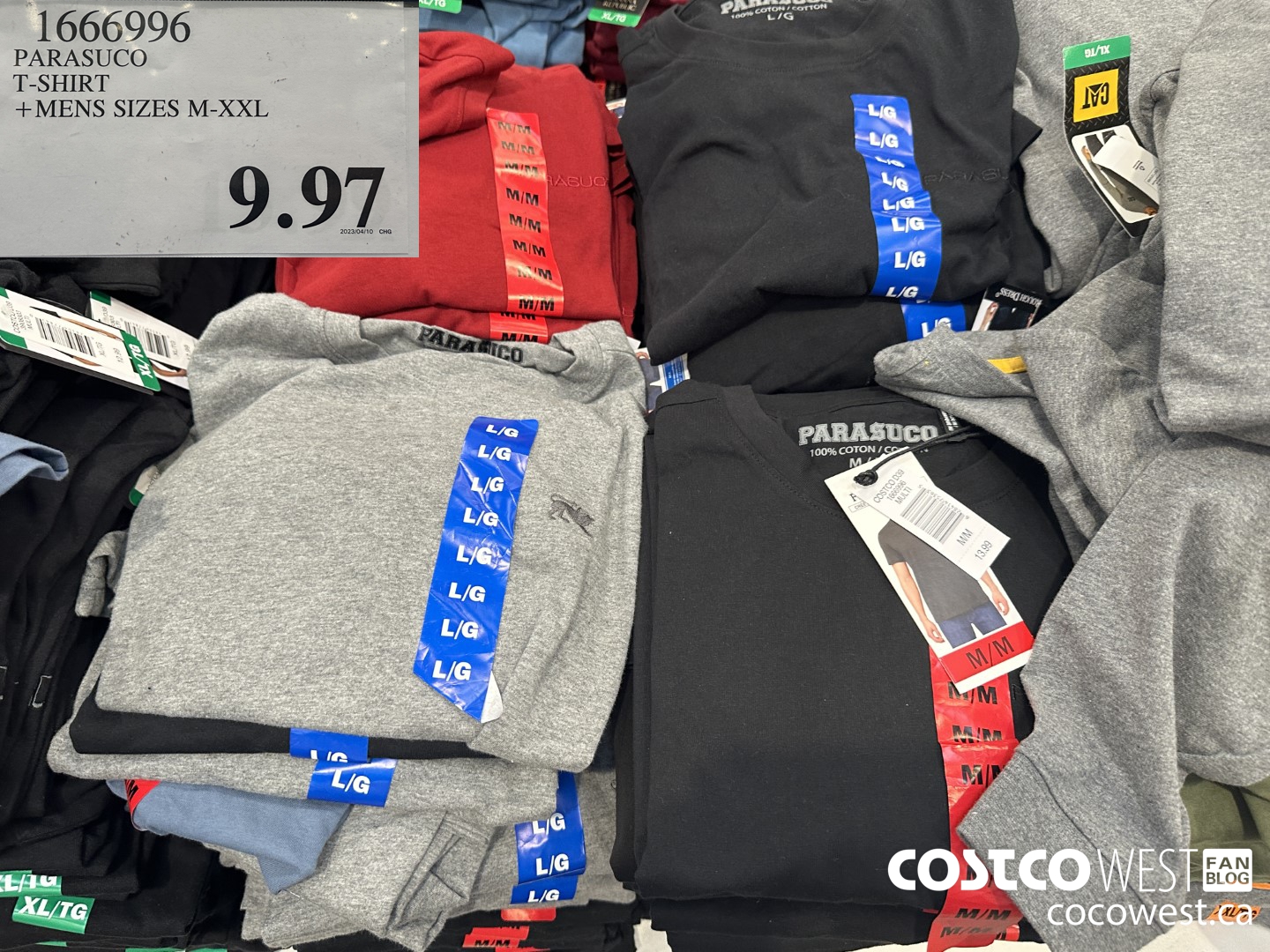 1666996 PARASUCO T-SHIRT MENS SIZES M-XXL $9.97