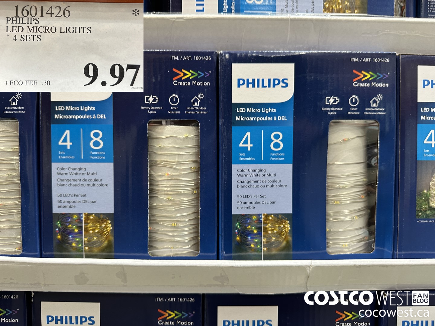 1601426 PHILIPS LED MICRO LIGHTS 4 SETS $9.97