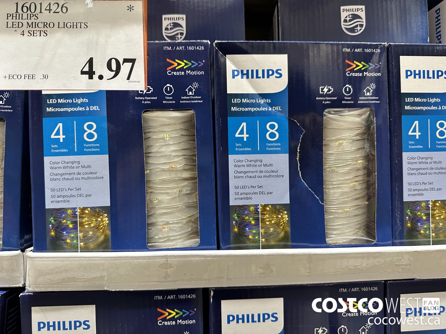 1601426 PHILIPS LED MICRO LIGHTS 4 SETS $4.97