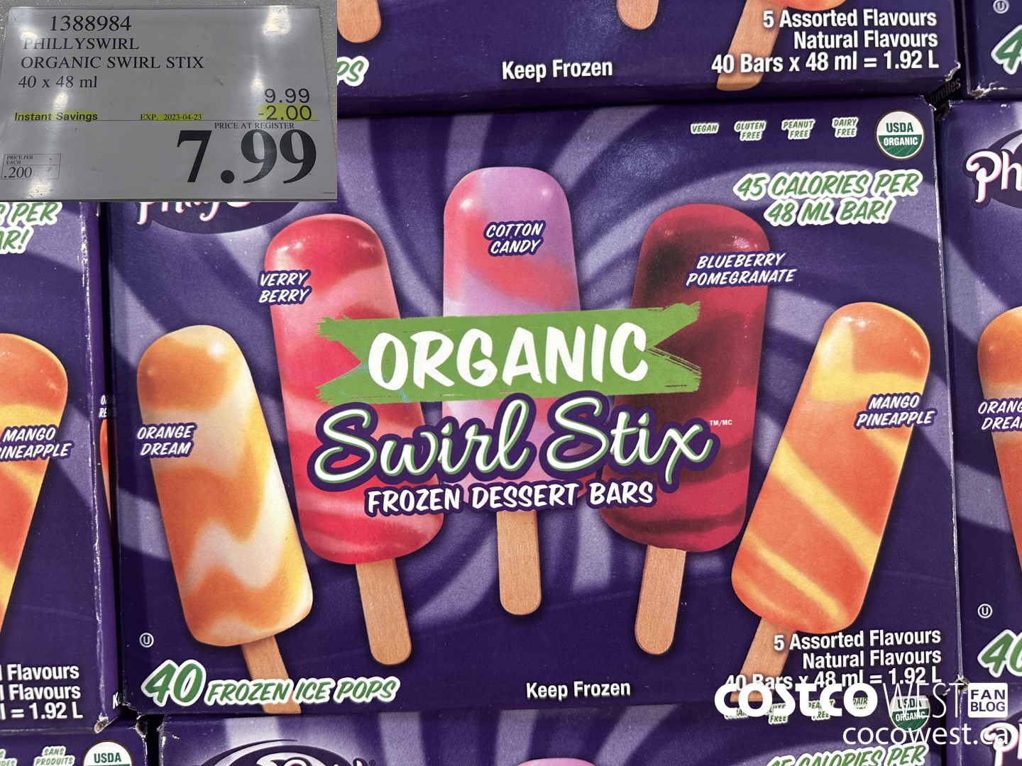 1388984 PHILLYSWIRL ORGANIC SWIRL STIX 40 x 48 ml ($2.00 INSTANT SAVINGS EXPIRES ON 2023-04-23) $7.99
