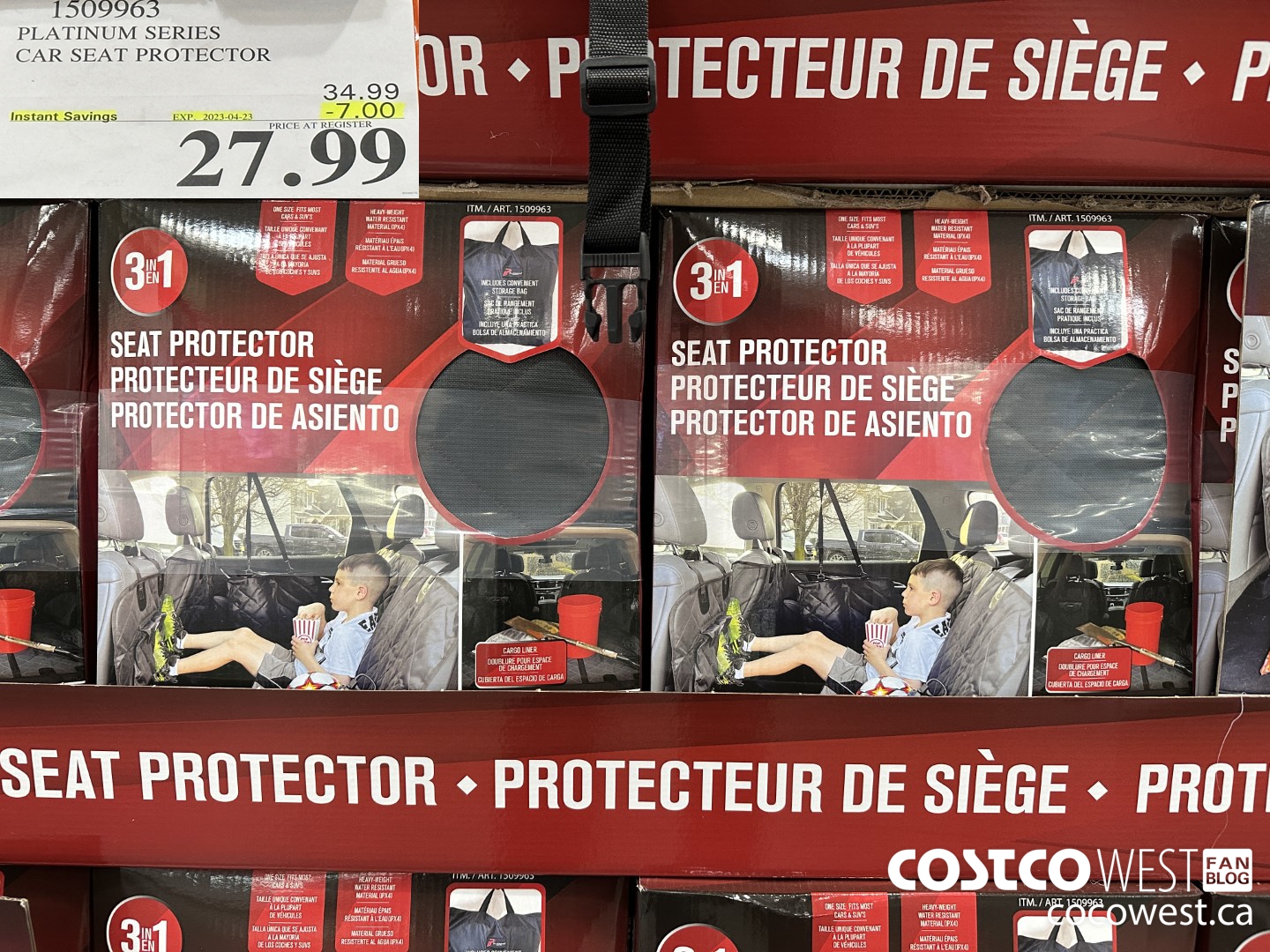 1509963 PLATINUM SERIES CAR SEAT PROTECTOR ($7.00 INSTANT SAVINGS EXPIRES ON 2023-04-23) $27.99