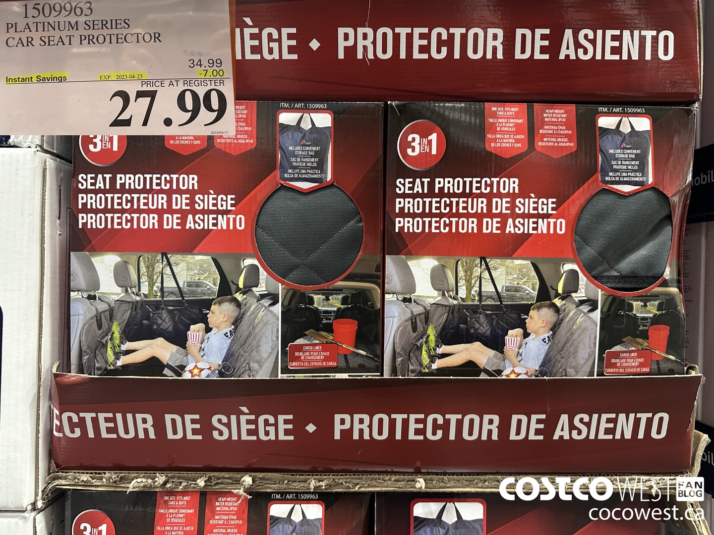 1509963 PLATINUM SERIES CAR SEAT PROTECTOR ($7.00 INSTANT SAVINGS EXPIRES ON 2023-04-23) $27.99