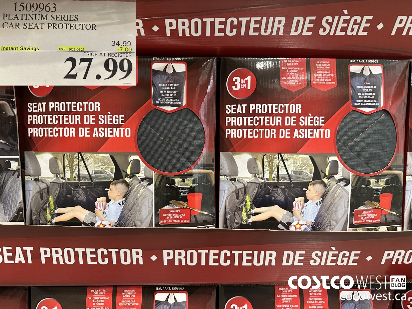 1509963 PLATINUM SERIES PET SEAT COVER ONE SIZE FITS MOST ($7.00 INSTANT SAVINGS EXPIRES ON 2023-04-23) $27.99