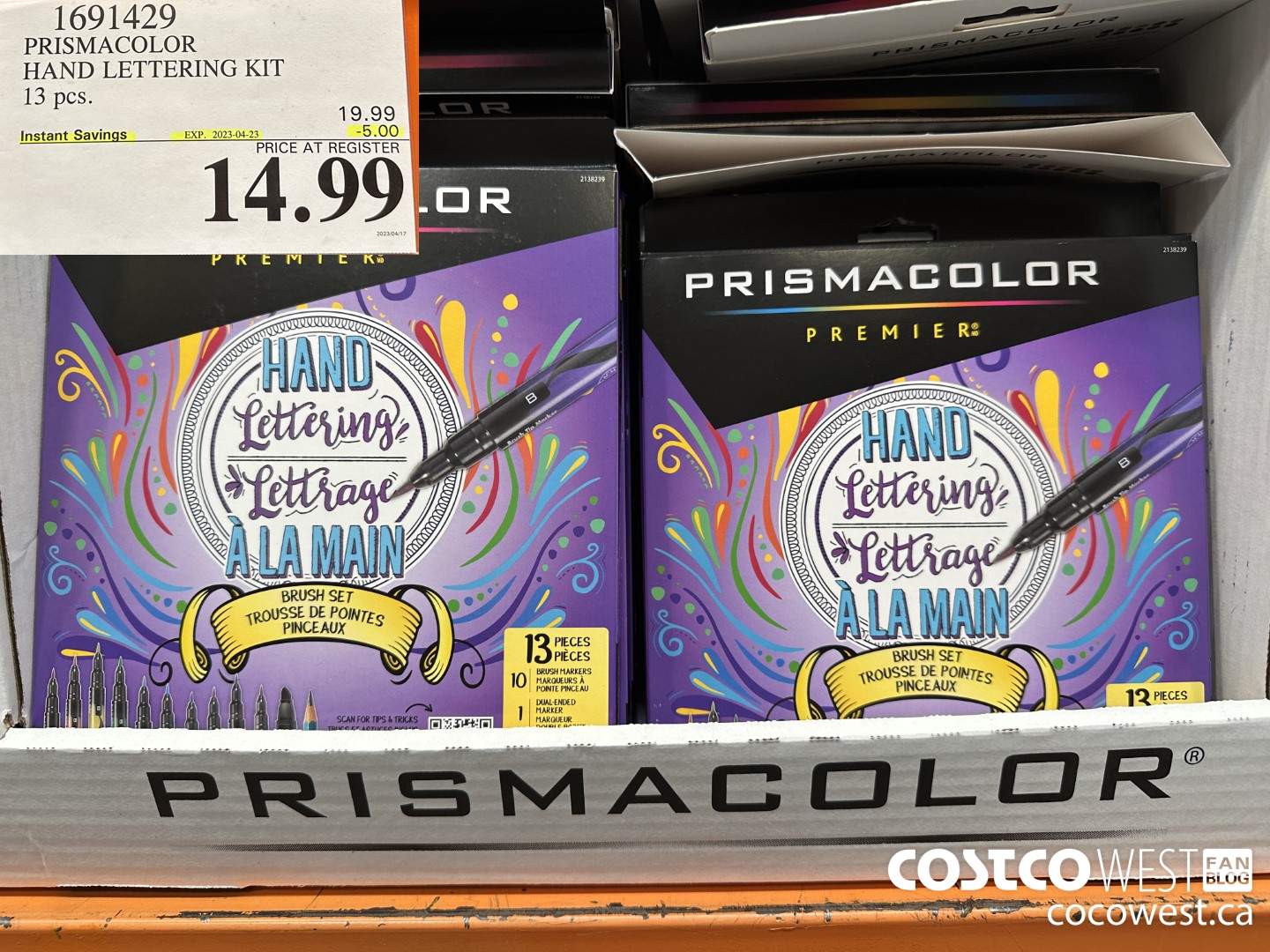 1691429 PRISMACOLOR HAND LETTERING KIT 13 pcs ($5.00 INSTANT SAVINGS EXPIRES ON 2023-04-23) $14.99