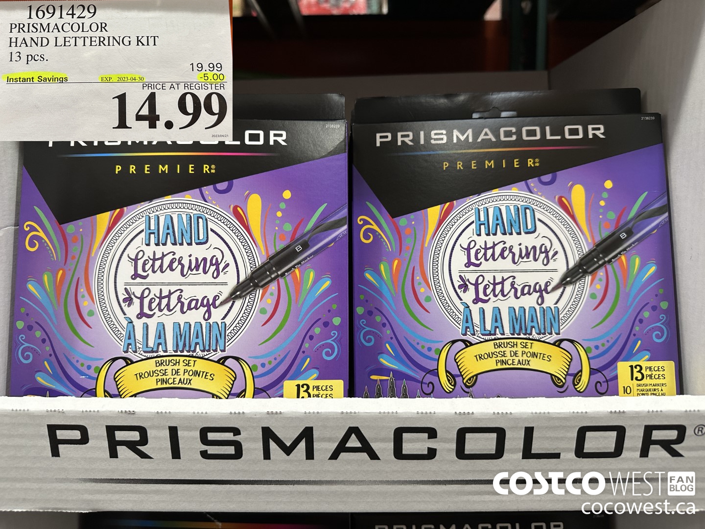 1691429 PRISMACOLOR HAND LETTERING KIT 13 pcs ($5.00 INSTANT SAVINGS EXPIRES ON 2023-04-30) $14.99