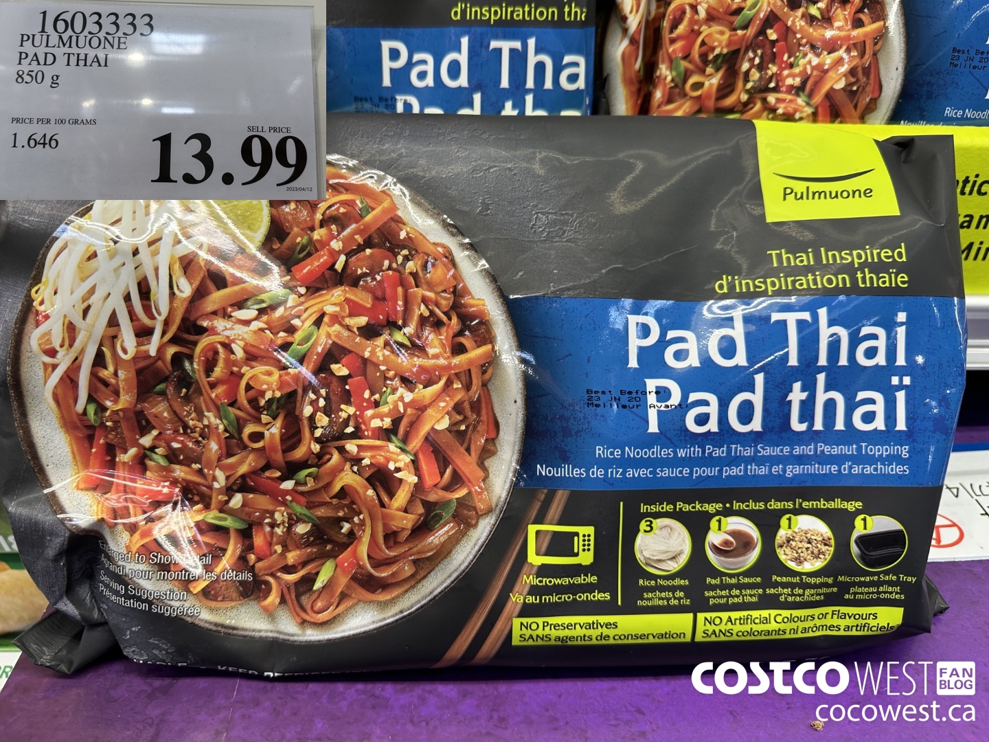 1603333 PULMONE PAD THAI 850 G $13.99