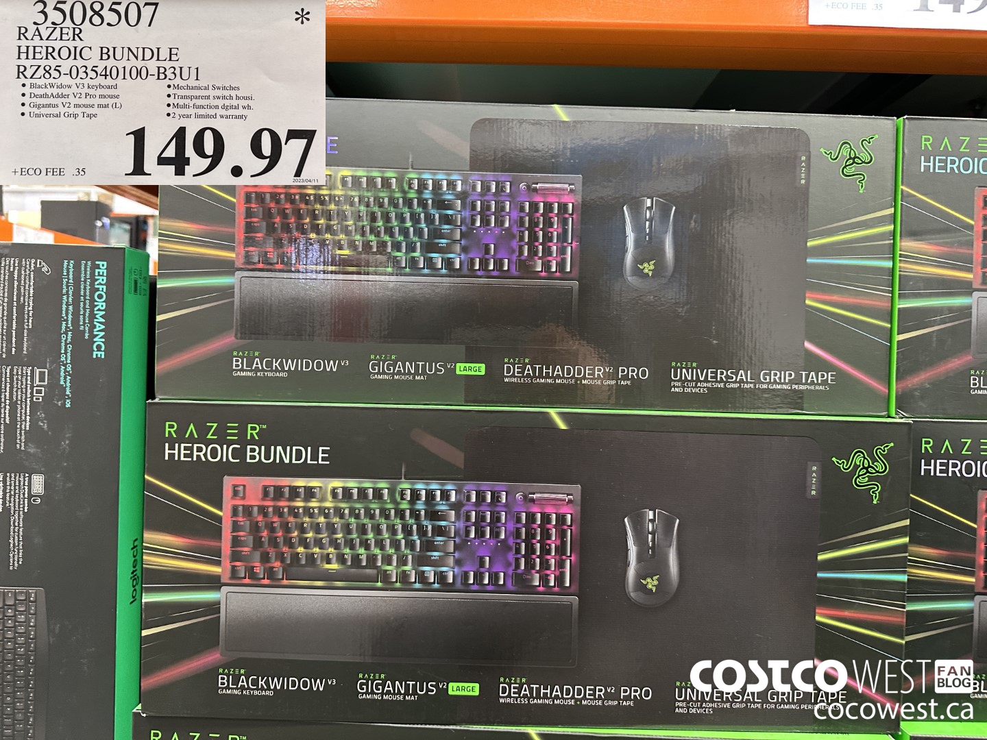 3508507 RAZER HEROIC BUNDLE RZ85-03540100-B3U1 $149.97