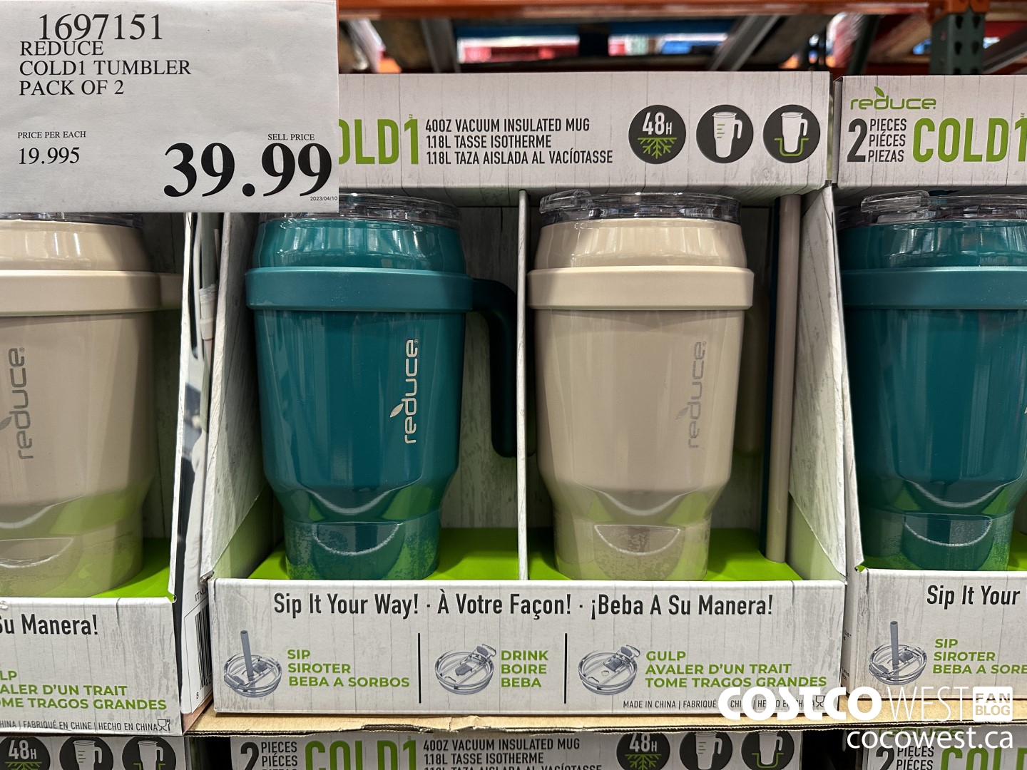 1697151 REDUCE COLD1 TUMBLER PACK OF 2 $39.99