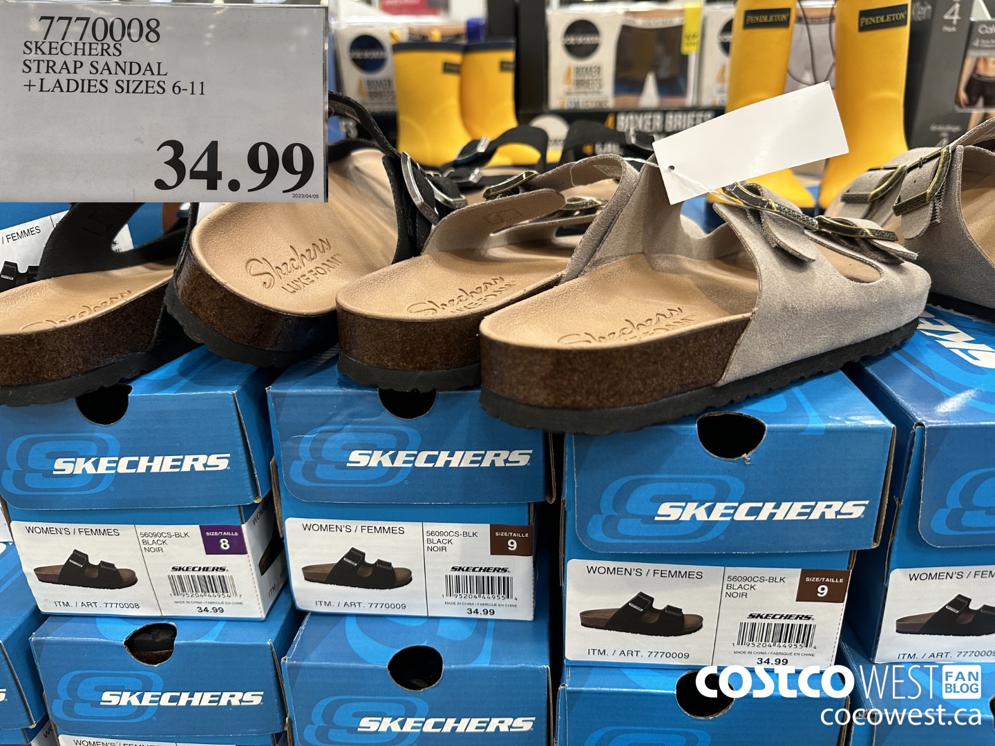 7770008 SCECHERS STRAP SANDAL LADIES SIZES 6-11 $34.99