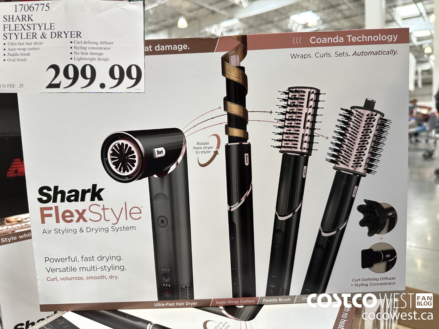 1706775 SHARK FLEXSTYLE STYLER & DRYER $299.99