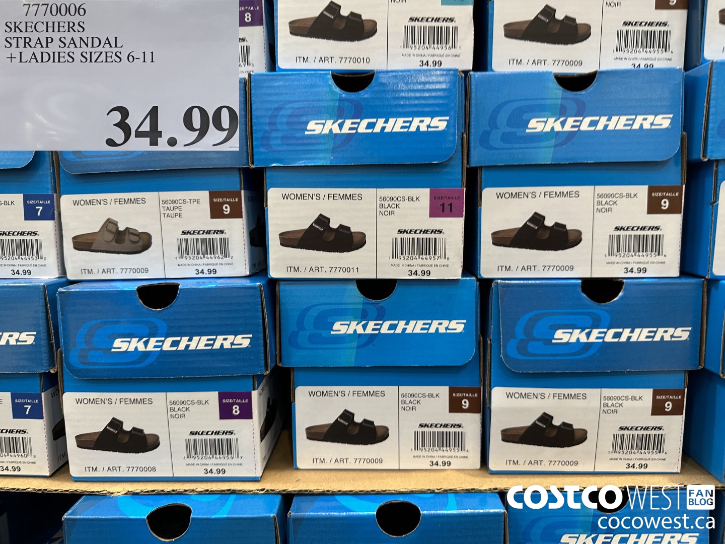 7770006 SKECHERS STRAP SANDAL LADIES SIZES 6-11 $34.99