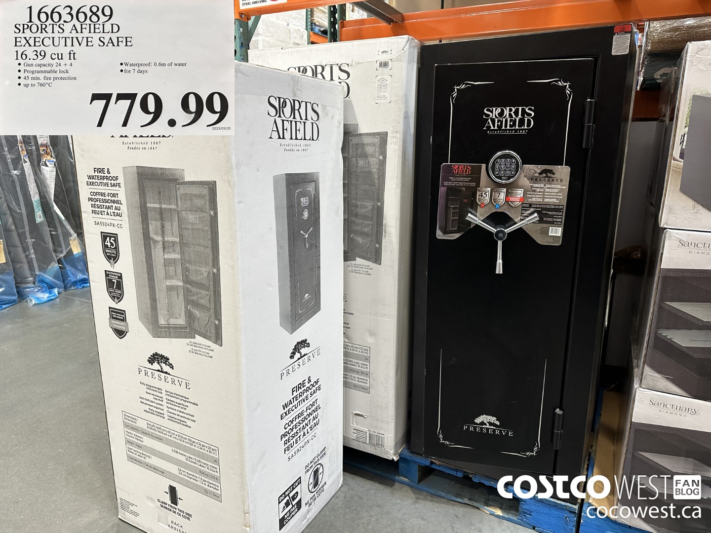 1663689 SPORTS AFIELD EXECUTIVE SAFE 16.39 CU FT $779.99