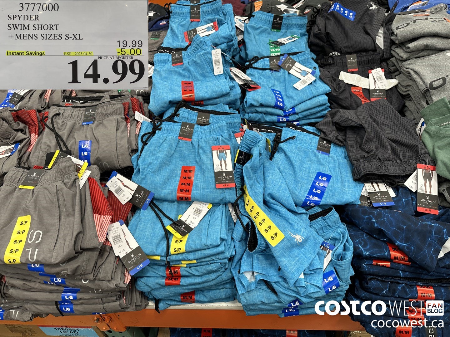 3777000 SPYDER SWIM SHORT MENS SIZES S-XL ($5.00 INSTANT SAVINGS EXPIRES ON 2023-04-30) $14.99