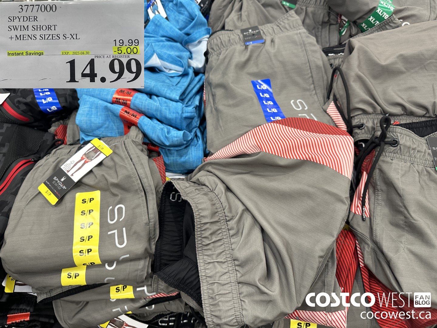 3777000 SPYDER SWIM SHORT MENS SIZES S-XL ($5.00 INSTANT SAVINGS EXPIRES ON 2023-04-30) $14.99