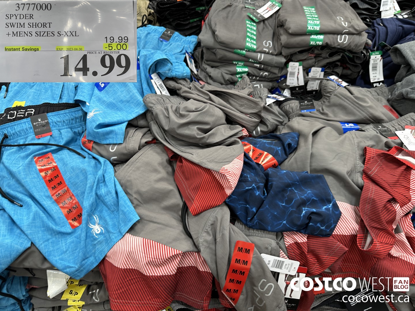 3777000 SPYDER SWIM SHORT MENS SIZES S-XXL ($5.00 INSTANT SAVINGS EXPIRES ON 2023-04-30) $14.99