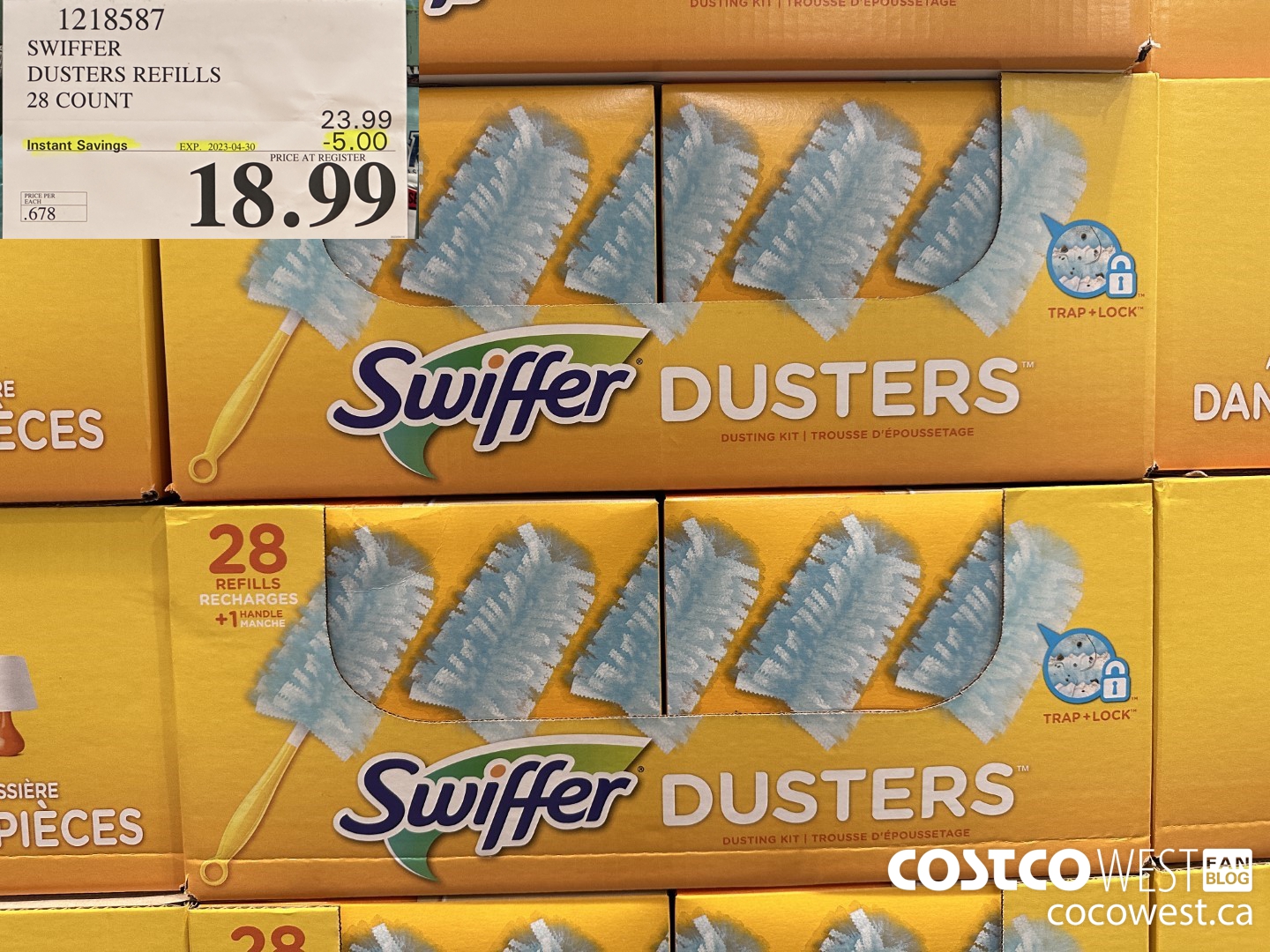 1218587 SWIFFER DUSTERS 28 COUNT ($5.00 INSTANT SAVINGS EXPIRES ON 2023-04-30) $18.99