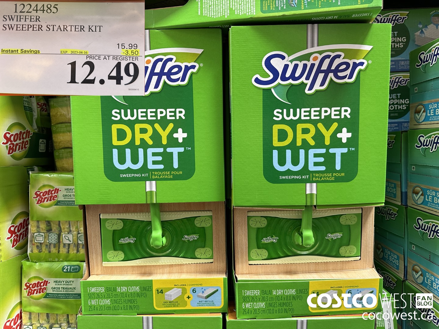 1224485 SWIFFER SWEEPER STARTER KIT ($3.50 INSTANT SAVINGS EXPIRES ON 2023-04-16) $12.49