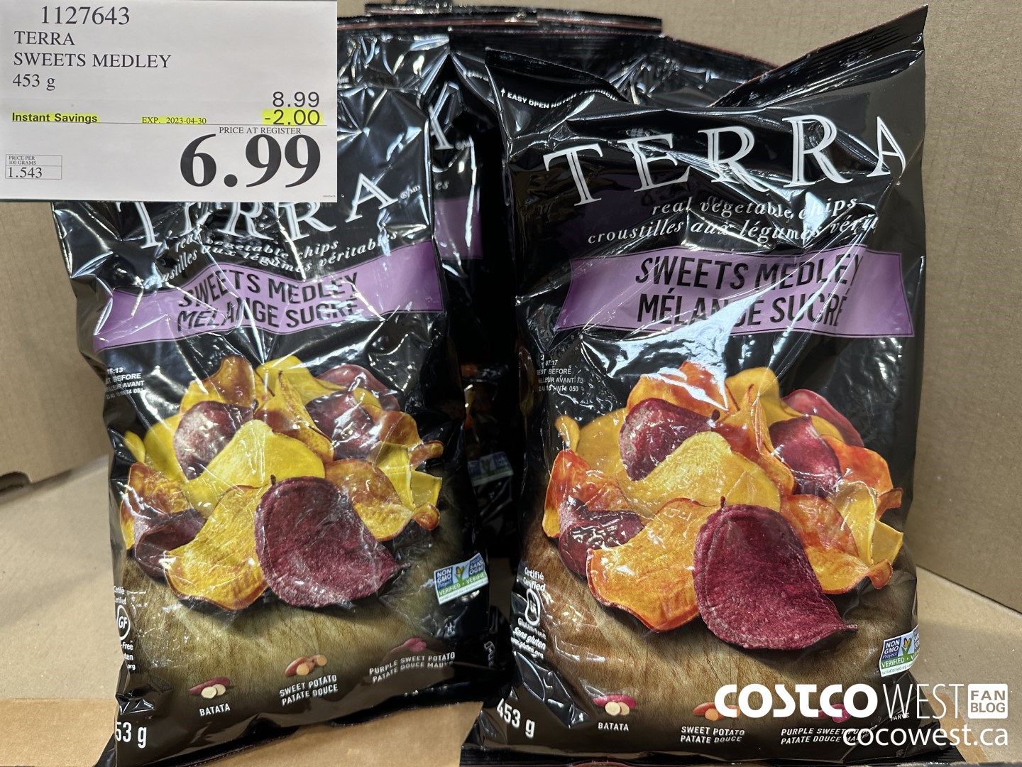 1127643 TERRA SWEETS MEDLEY 453 g ($2.00 INSTANT SAVINGS EXPIRES ON 2023-04-30) $6.99