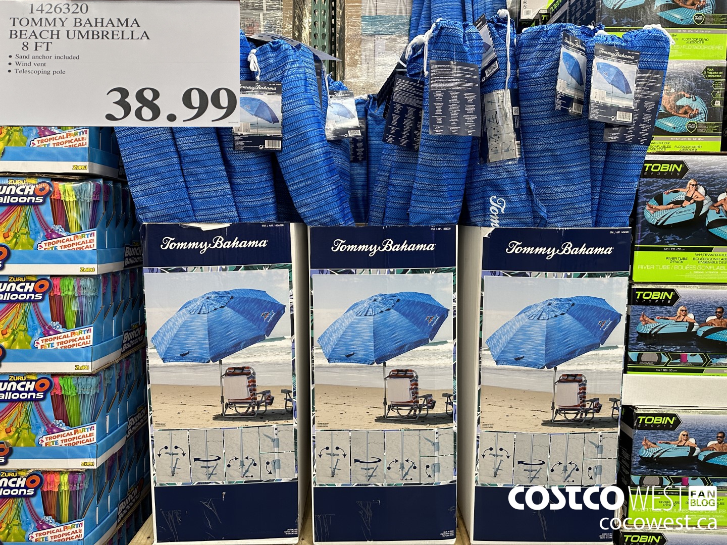 Beach umbrella store tommy bahama costco