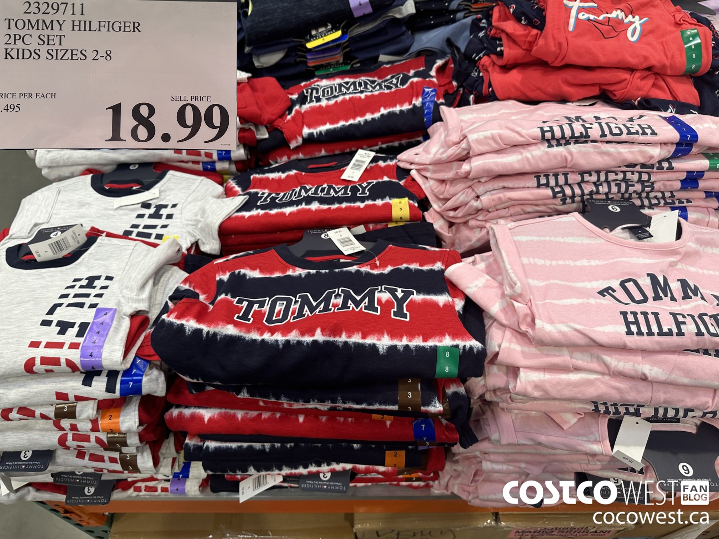 2329711 TOMMY HILFIGER 2PC SET KIDS SIZES 2-8 $18.99