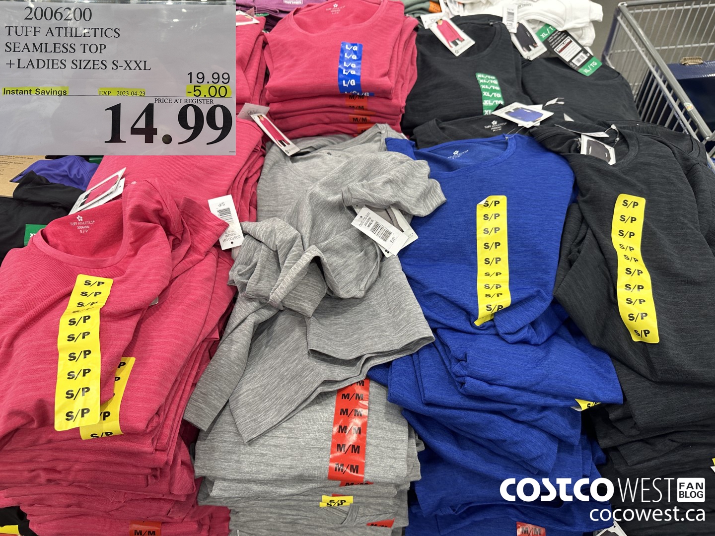 2006200 TUFF ATHLETICS SEAMLESS TOP LADIES SIZES S-XXL ($5.00 INSTANT SAVINGS EXPIRES ON 2023-04-23) $14.99