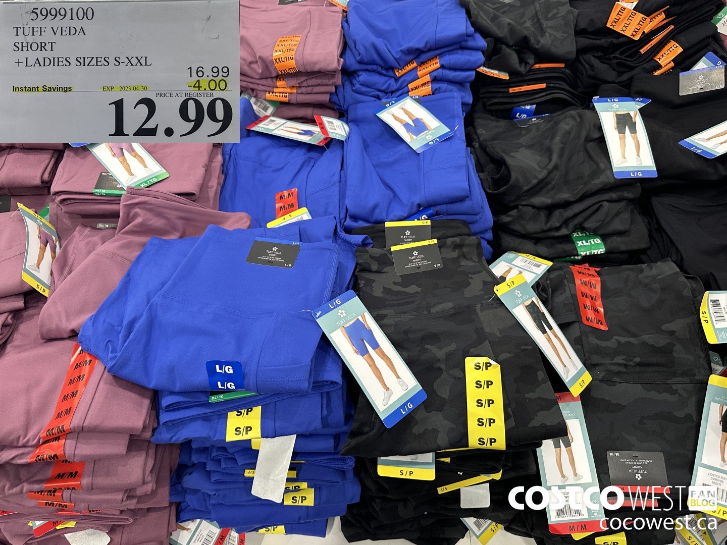 5999100 TUFF VEDA SHORT LADIES SIZES S-XXL ($4.00 INSTANT SAVINGS EXPIRES ON 2023-04-30) $12.99