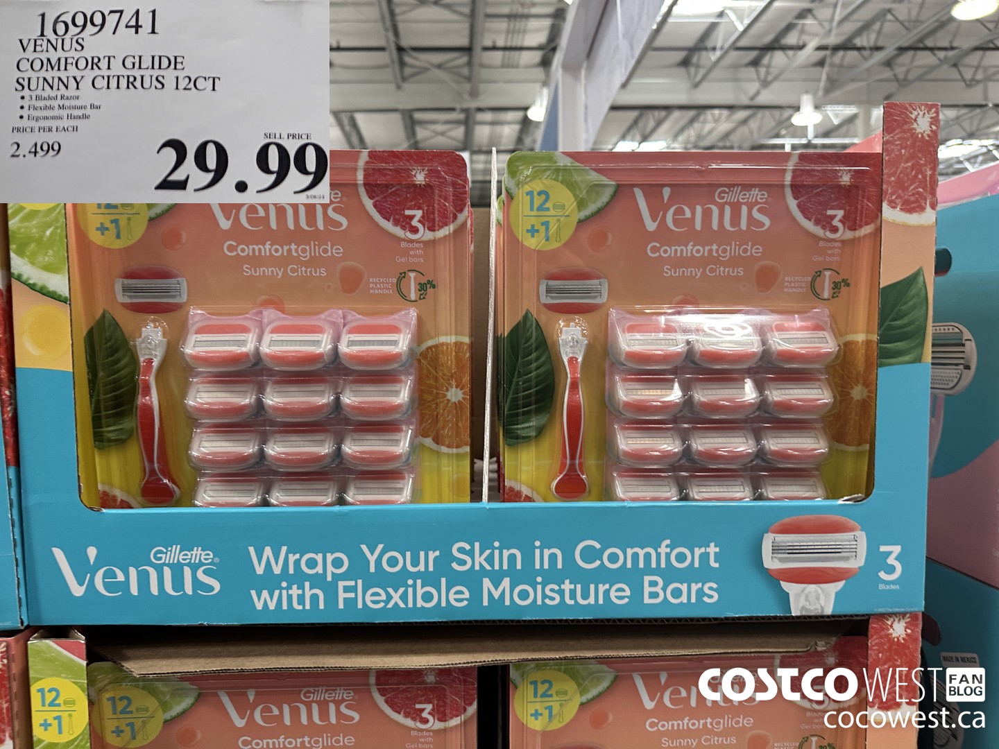 1699741 VENUS COMFORT GLIDE SUNNY CITRUS 12CT $29.99