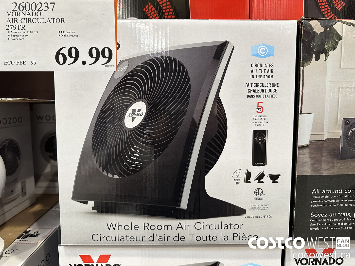 2600237 VORNADO AIR CIRCULATOR 279TR $69.99