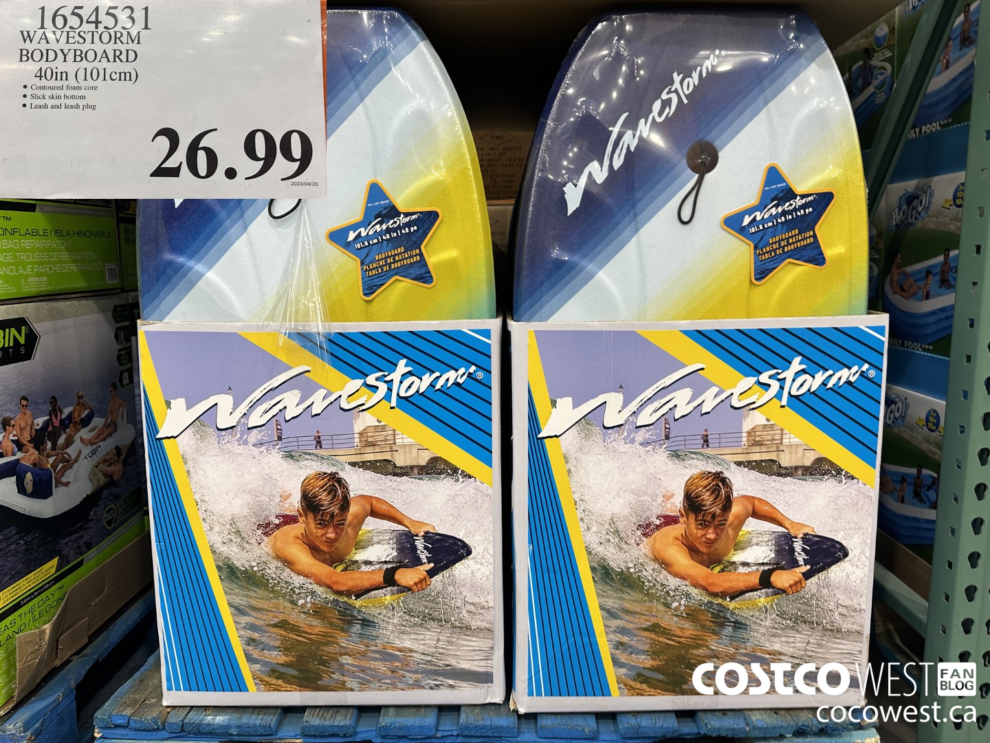 1654531 WAVESTORM BODY BOARD 40IN (101CM) $26.99