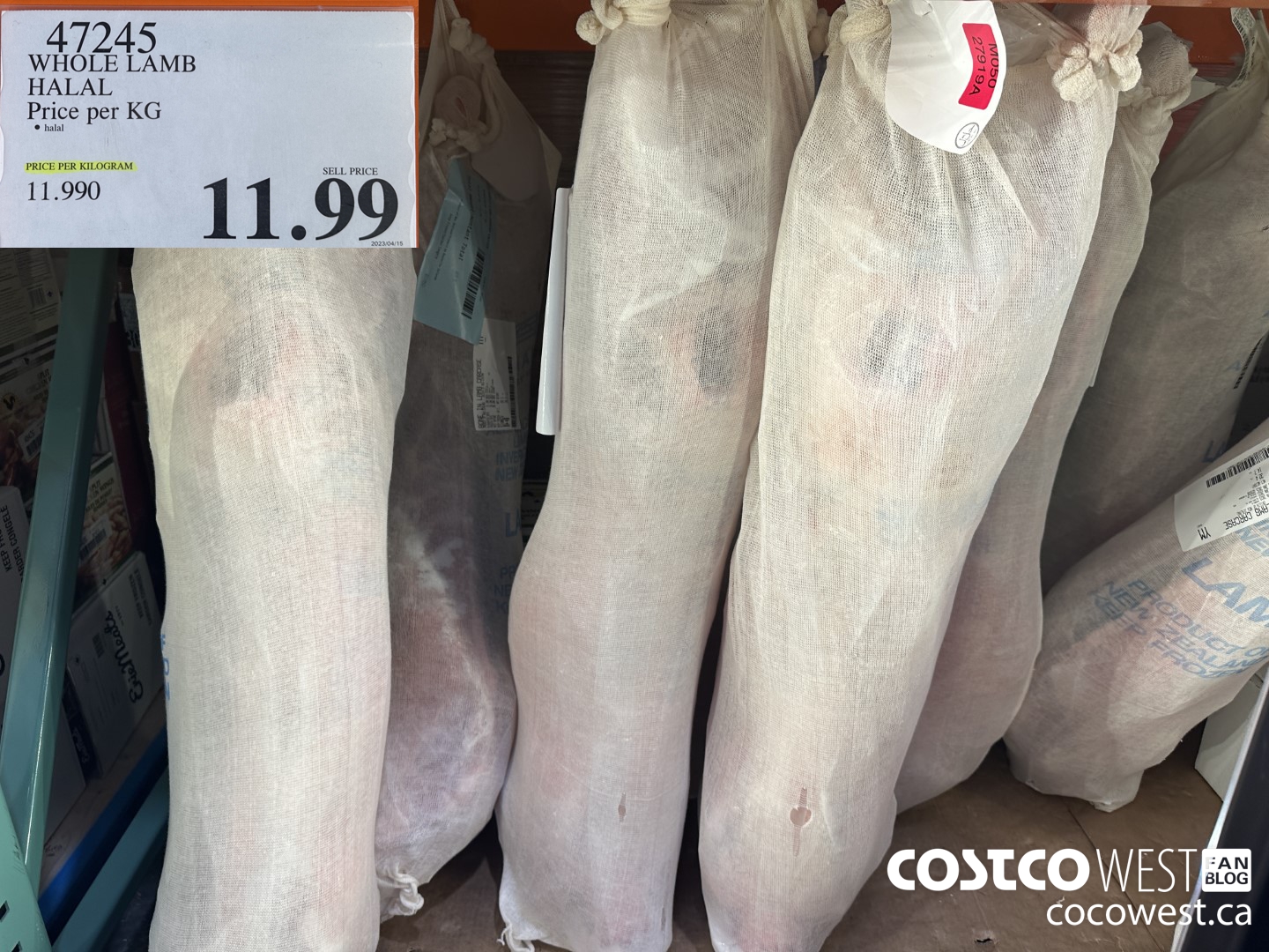 47245 WHOLE LAMB HALAL Price per KG $11.99