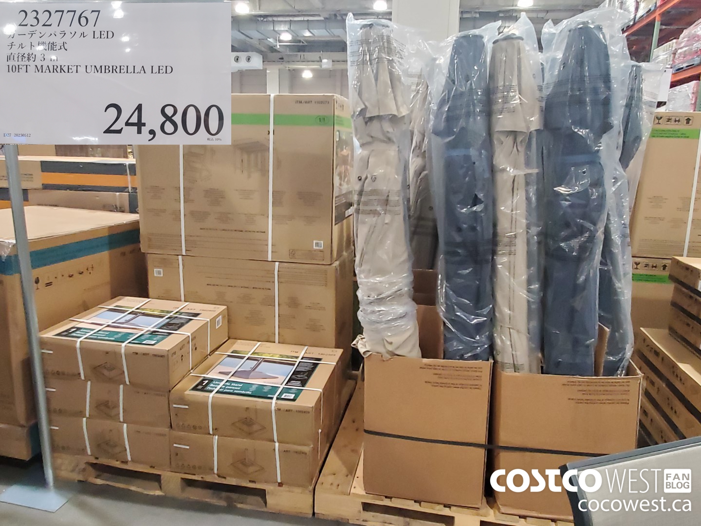 2327767 10FT MARKET UMBRELLA LED $24800.00