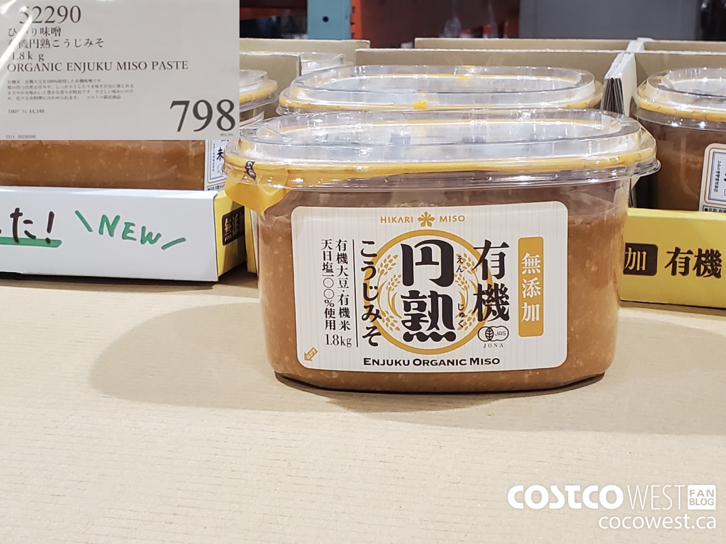 52290 1.8KG ORGANIC ENJUKI MISO PASTE $798.00