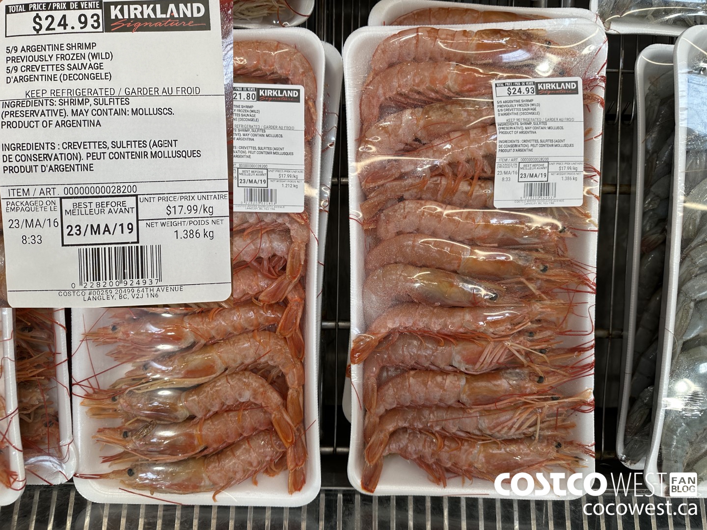 28200 5/9 ARGENTINE SHRIMP PREVIOUSLY FROZEN (WILD) $17.99