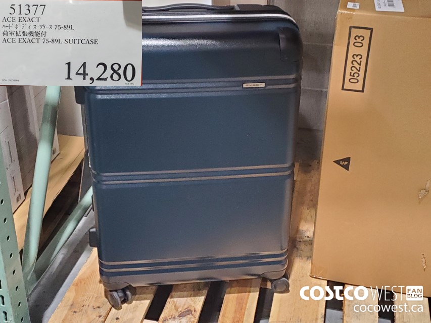 51377 ACE EXACT 75X89L SUITCASE $14280.00