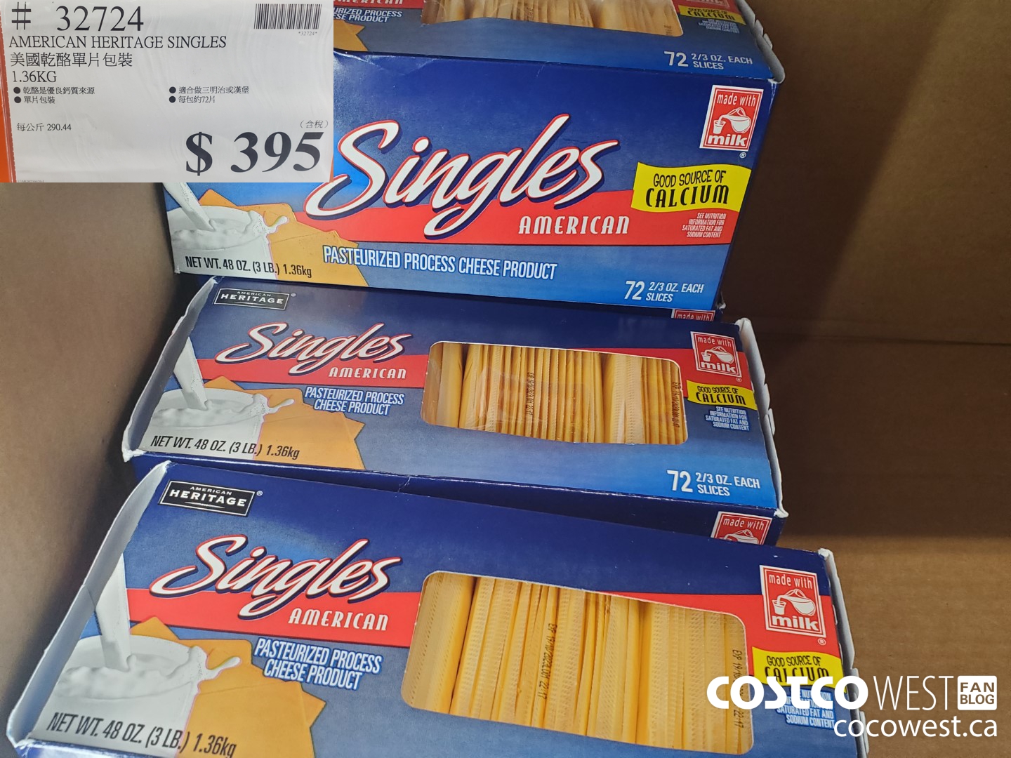 32724 AMERICAN HERITAGE SINGLES 1.36KG $395.00