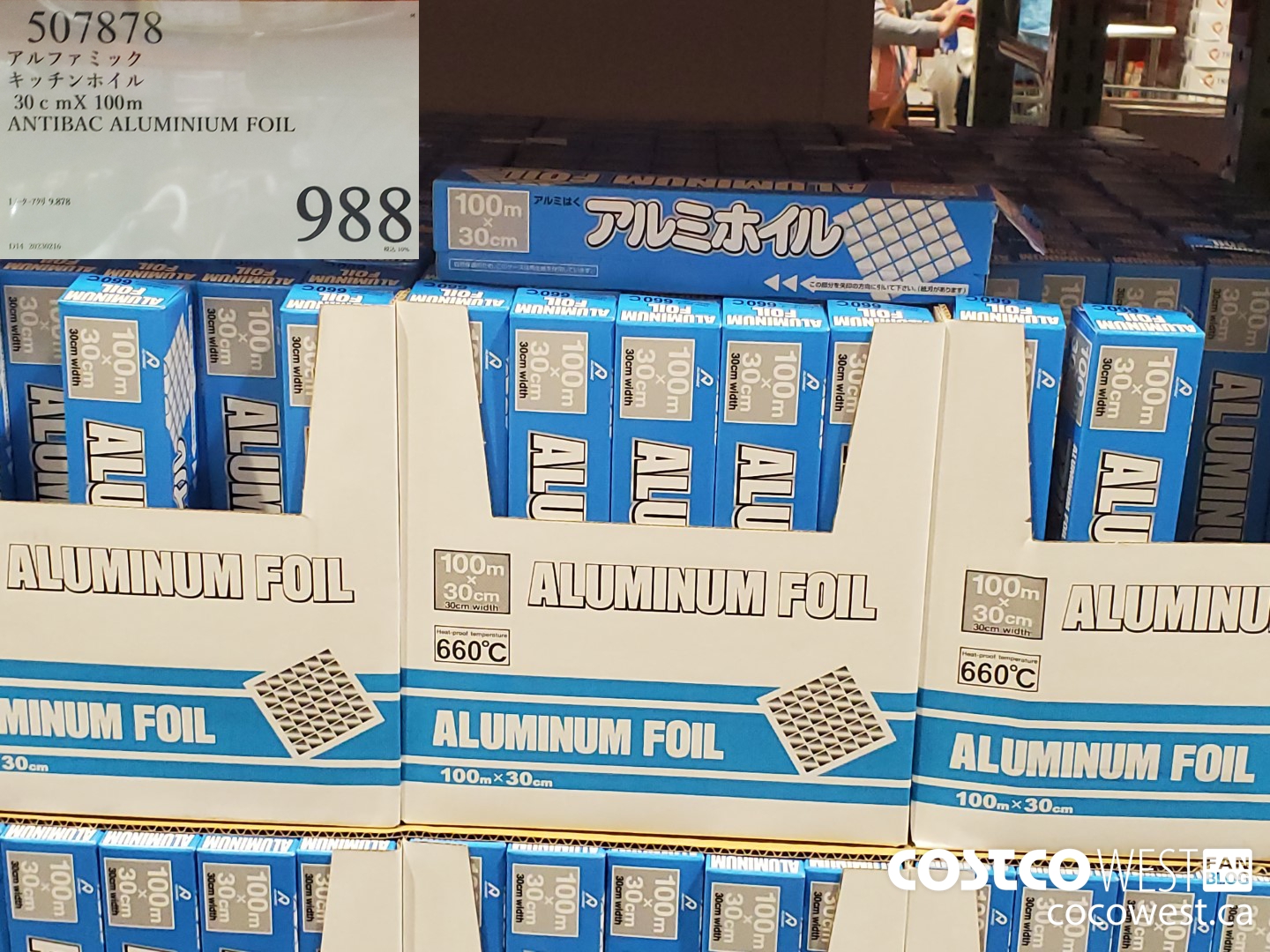 507878 ANTIBAC ALUMINIUM FOIL 30CM X 100CM $988.00