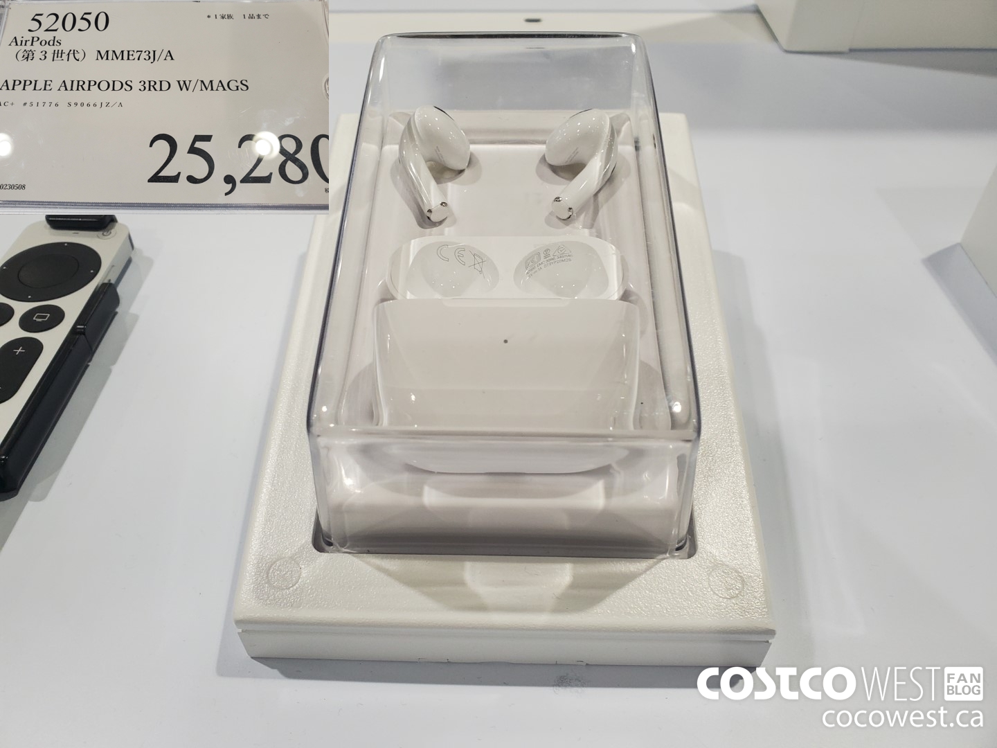 52050 APPLE AIRPODS 3RD W/MAGS MME73J/A $25280.00