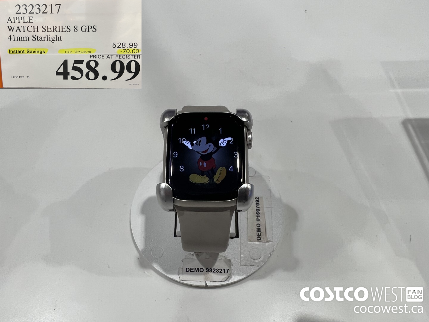 2323217 APPLE WATCH 8 41MM GPS STARLIGHT MNP63VC/A ($70.00 INSTANT SAVINGS EXPIRES ON 2023-05-28) $458.99