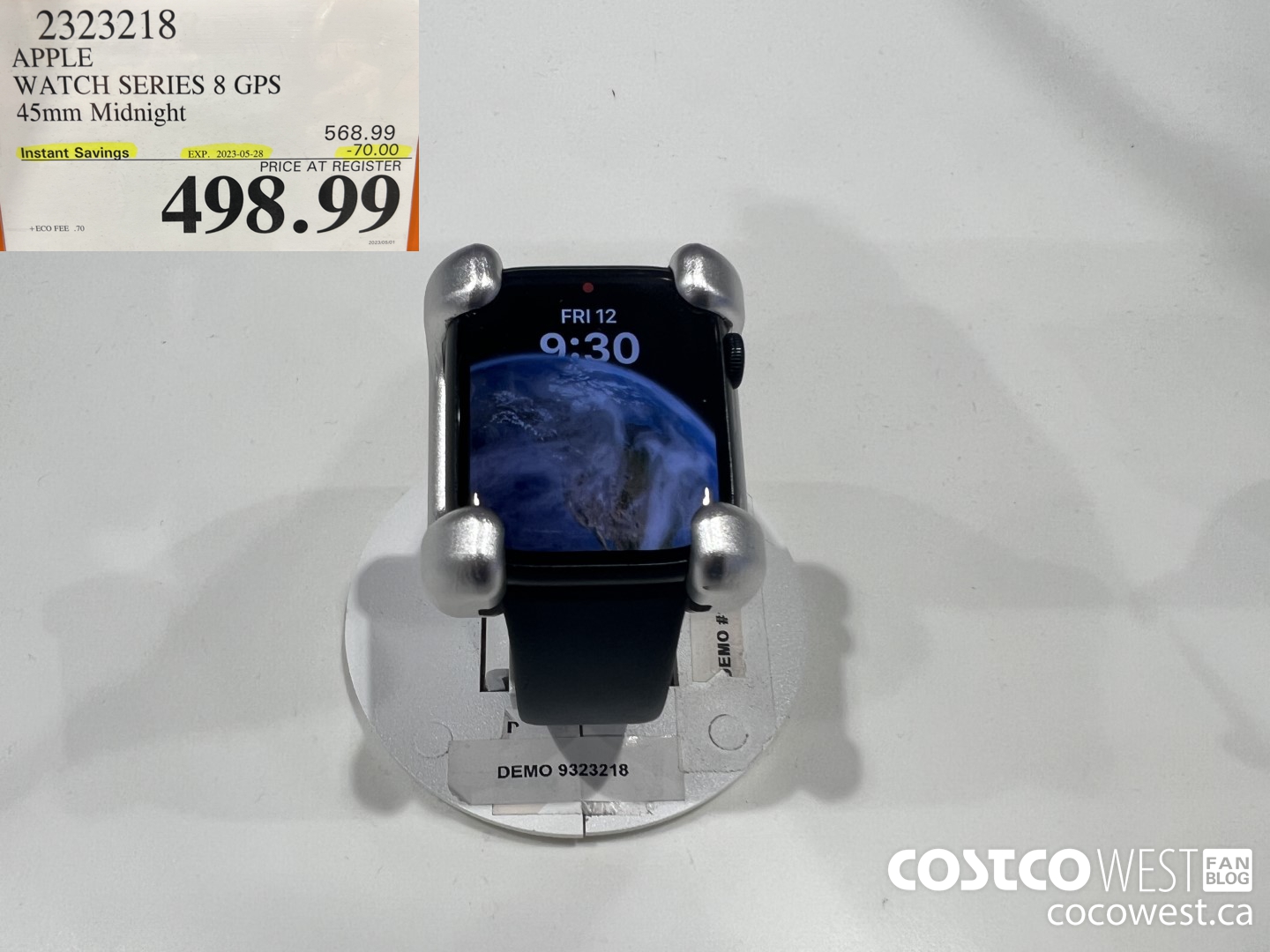 2323218 APPLE WATCH SERIES 8 GPS 45MM MIDNIGHT ($70.00 INSTANT SAVINGS EXPIRES ON 2023-05-28) $498.99