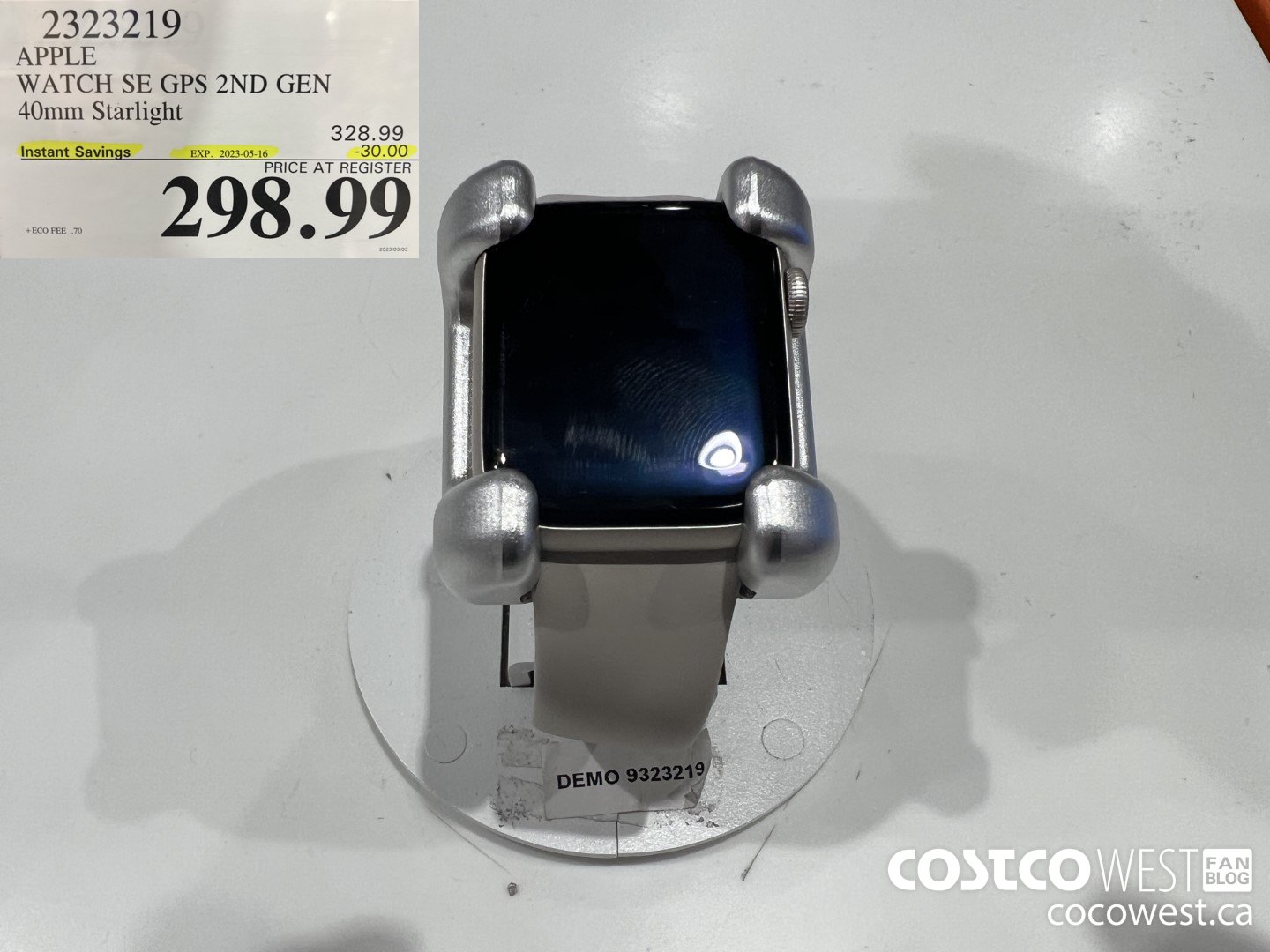 2323219 APPLE WATCH SE 40MM GPW STARLIGHT MNJP3VC/A ($30.00 INSTANT SAVINGS EXPIRES ON 2023-05-16) $298.99