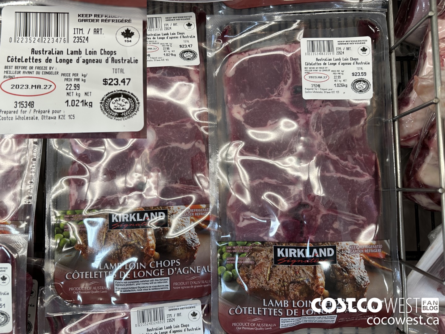 23524 AUSTRALIAN LAMB LOIN CHOPS $22.99